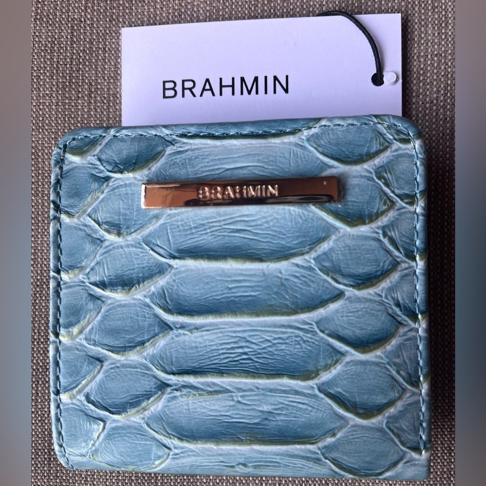 NWT Brahmin Jane in Limeaid All Over Snake Wallet #2